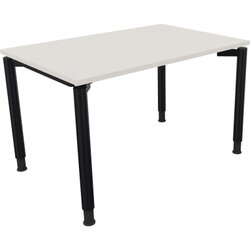 Neutralware 810036701 Schreibtisch 1200x800x680-820 4Fuß Rund an/Weiß