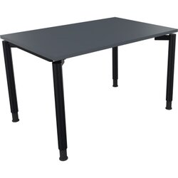 Neutralware 810036782 Schreibtisch 1200x800x680-820 4Fuß Rund an/Lavagrau