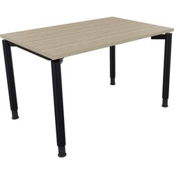 Neutralware 810036771 Schreibtisch 1200x800x680-820 4Fuß Rund an/Eiche Natur