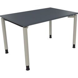 Neutralware 810036882 Schreibtisch 1200x800x680-820 4Fuß Rund si/Lavagrau