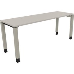 Neutralware 810033281 Schreibtisch 1800x600x680-820 4Fuß Quadrat si/Lichtgrau