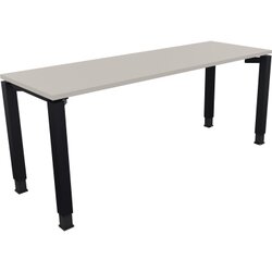 Neutralware 810033181 Schreibtisch 1800x600x680-820 4Fuß Quadrat an/Lichtgrau