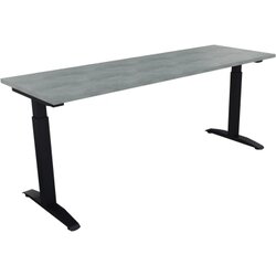 Neutralware 810025983 Schreibtisch 1800x600x650-850 Kufe Quadrat an/Beton hell
