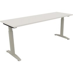 Neutralware 810026001 Schreibtisch 1800x600x650-850 Kufe Quadrat si/Weiß