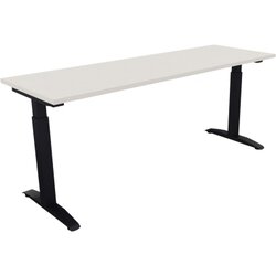 Neutralware 810025901 Schreibtisch 1800x600x650-850 Kufe Quadrat an/Weiß