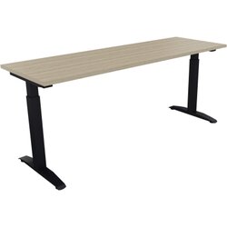 Neutralware 810025971 Schreibtisch 1800x600x650-850 Kufe Quadrat an/Eiche Natur