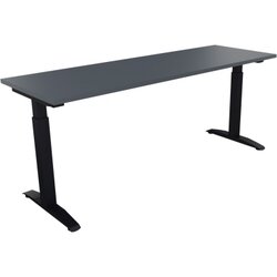 Neutralware 810025982 Schreibtisch 1800x600x650-850 Kufe Quadrat an/Lavagrau