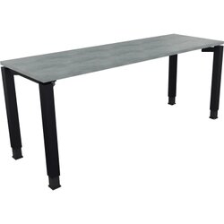 Neutralware 810033183 Schreibtisch 1800x600x680-820 4Fuß Quadrat an/Beton hell