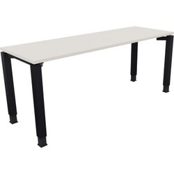 Neutralware 810033101 Schreibtisch 1800x600x680-820 4Fuß Quadrat an/Weiß