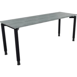 Neutralware 810040683 Schreibtisch 1800x600x680-820 4Fuß Rund an/Beton hell