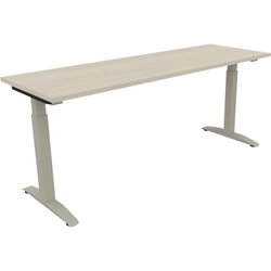 Neutralware 810026072 Schreibtisch 1800x600x650-850 Kufe Quadrat si/Akazie hell