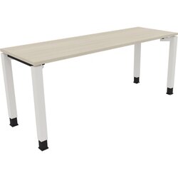 Neutralware 810033372 Schreibtisch 1800x600x680-820 4Fuß Quadrat ws/Akazie hell
