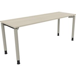 Neutralware 810040772 Schreibtisch 1800x600x680-820 4Fuß Rund si/Akazie hell