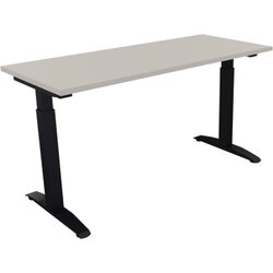 Neutralware 810023281 Schreibtisch 1400x600x650-850 Kufe Quadrat an/Lichtgrau