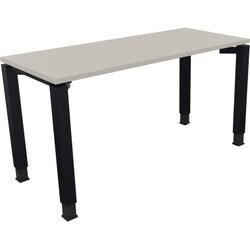 Neutralware 810030481 Schreibtisch 1400x600x680-820 4Fuß Quadrat an/Lichtgrau