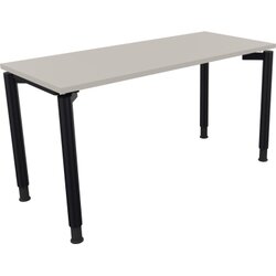 Neutralware 810037681 Schreibtisch 1400x600x680-820 4Fuß Rund an/Lichtgrau