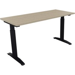 Neutralware 810023271 Schreibtisch 1400x600x650-850 Kufe Quadrat an/Eiche Natur