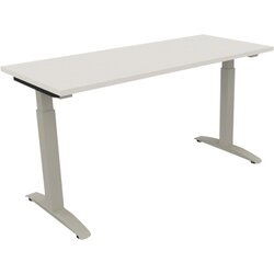Neutralware 810023301 Schreibtisch 1400x600x650-850 Kufe Quadrat si/Weiß