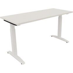 Neutralware 810023401 Schreibtisch 1400x600x650-850 Kufe Quadrat ws/Weiß