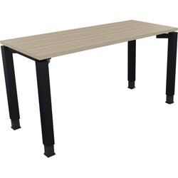 Neutralware 810030471 Schreibtisch 1400x600x680-820 4Fuß Quadrat an/Eiche Natur