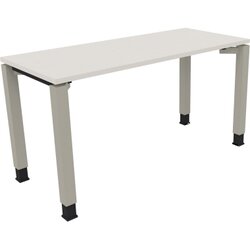 Neutralware 810030501 Schreibtisch 1400x600x680-820 4Fuß Quadrat si/Weiß