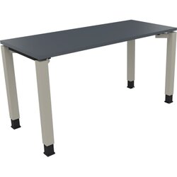 Neutralware 810030582 Schreibtisch 1400x600x680-820 4Fuß Quadrat si/Lavagrau