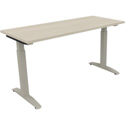 Neutralware 810023372 Schreibtisch 1400x600x650-850 Kufe Quadrat si/Akazie hell