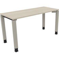 Neutralware 810030572 Schreibtisch 1400x600x680-820 4Fuß Quadrat si/Akazie hell