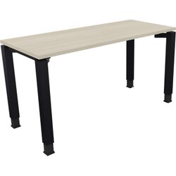 Neutralware 810030472 Schreibtisch 1400x600x680-820 4Fuß Quadrat an/Akazie hell