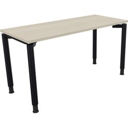 Neutralware 810037672 Schreibtisch 1400x600x680-820 4Fuß Rund an/Akazie hell