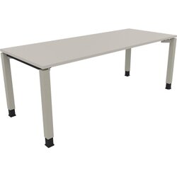 Neutralware 810035381 Schreibtisch 2000x800x680-820 4Fuß Quadrat si/Lichtgrau