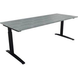 Neutralware 810028083 Schreibtisch 2000x800x650-850 Kufe Quadrat an/Beton hell