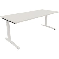 Neutralware 810028201 Schreibtisch 2000x800x650-850 Kufe Quadrat ws/Weiß