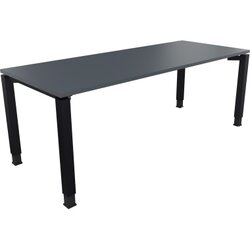 Neutralware 810035282 Schreibtisch 2000x800x680-820 4Fuß Quadrat an/Lavagrau