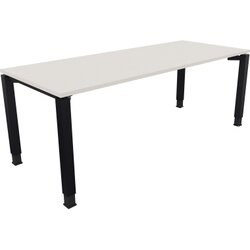 Neutralware 810035201 Schreibtisch 2000x800x680-820 4Fuß Quadrat an/Weiß