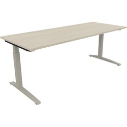 Neutralware 810028172 Schreibtisch 2000x800x650-850 Kufe Quadrat si/Akazie hell