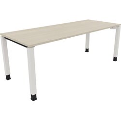 Neutralware 810035472 Schreibtisch 2000x800x680-820 4Fuß Quadrat ws/Akazie hell