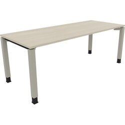 Neutralware 810035372 Schreibtisch 2000x800x680-820 4Fuß Quadrat si/Akazie hell