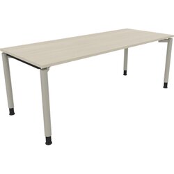 Neutralware 810042872 Schreibtisch 2000x800x680-820 4Fuß Rund si/Akazie hell