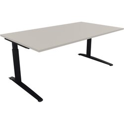 Neutralware 810025081 Schreibtisch 1600x700x650-850 Kufe Quadrat an/Lichtgrau
