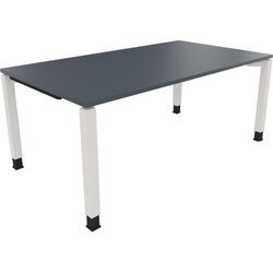 Neutralware 810033082 Schreibtisch 1800x1000x680-820 4Fuß Quadrat ws/Lavagrau