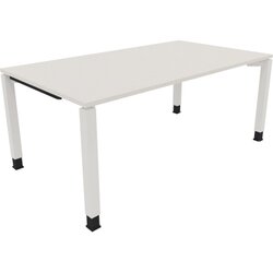 Neutralware 810033001 Schreibtisch 1800x1000x680-820 4Fuß Quadrat ws/Weiß
