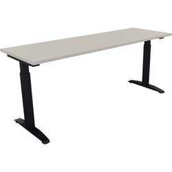 Neutralware 810025981 Schreibtisch 1800x600x650-850 Kufe Quadrat an/Lichtgrau