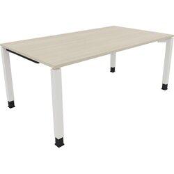 Neutralware 810033072 Schreibtisch 1800x1000x680-820 4Fuß Quadrat ws/Akazie hell