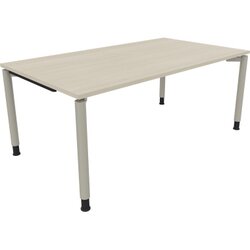 Neutralware 810040472 Schreibtisch 1800x1000x680-820 4Fuß Rund si/Akazie hell