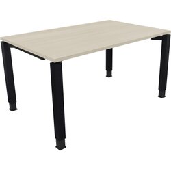 Neutralware 810031372 Schreibtisch 1400x900x680-820 4Fuß Quadrat an/Akazie hell