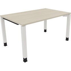 Neutralware 810031572 Schreibtisch 1400x900x680-820 4Fuß Quadrat ws/Akazie hell