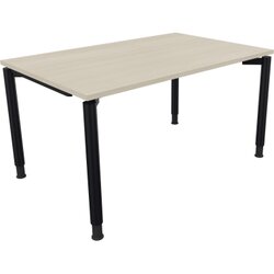 Neutralware 810038572 Schreibtisch 1400x900x680-820 4Fuß Rund an/Akazie hell