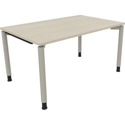 Neutralware 810038672 Schreibtisch 1400x900x680-820 4Fuß Rund si/Akazie hell