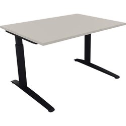 Neutralware 810022681 Schreibtisch 1200x900x650-850 Kufe Quadrat an/Lichtgrau
